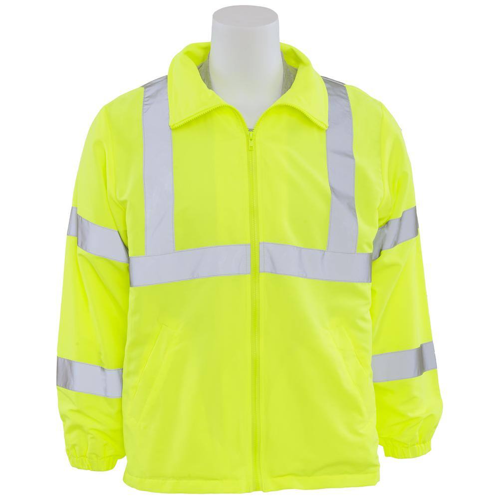 ERB S374 Men's 5X Hi Viz Lime Polyester Windbreaker 61576 - The