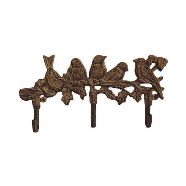 Oil Rubbed Bronze Decorative Rustic Bird Hooks 