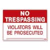 Lynch Sign 20 in. x 14 in. No Trespassing Sign Printed on More Durable ...