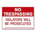 Lynch Sign 20 in. x 14 in. No Trespassing Sign Printed on More Durable ...