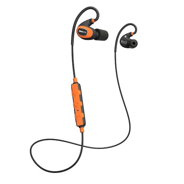 ISOtunes PRO 2.0 Bluetooth Hearing Protection Earbuds, 27 dB Noise Reduction Rating, OSHA Compliant Work Ear Protection (Orange)