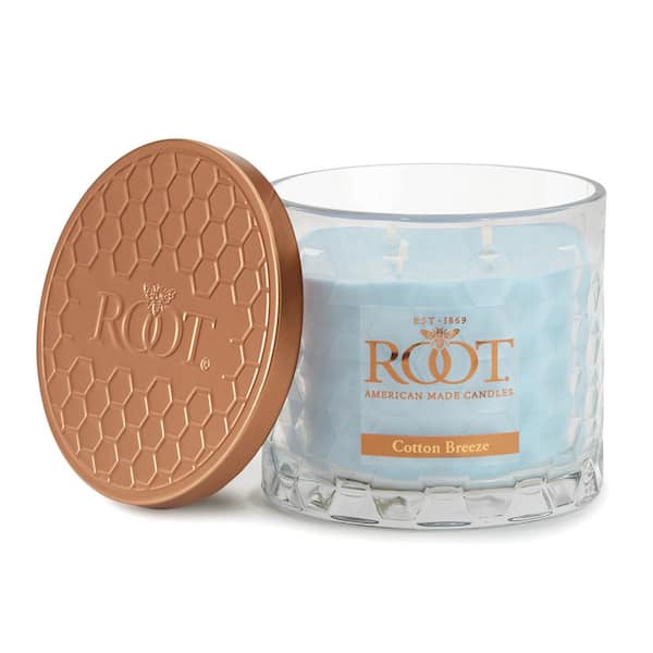 ROOT CANDLES 3-Wick Honeycomb Cotton Breeze Scented Jar Candle