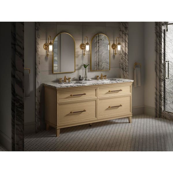 KOHLER Artifacts 72 in. x 21.89 in. D x 34.49 in. H Bath Vanity Cabinet without Top in Weathered Oak