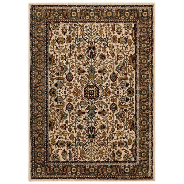 Home Decorators Collection Mariah Vanilla 5 ft. x 7 ft. Area Rug