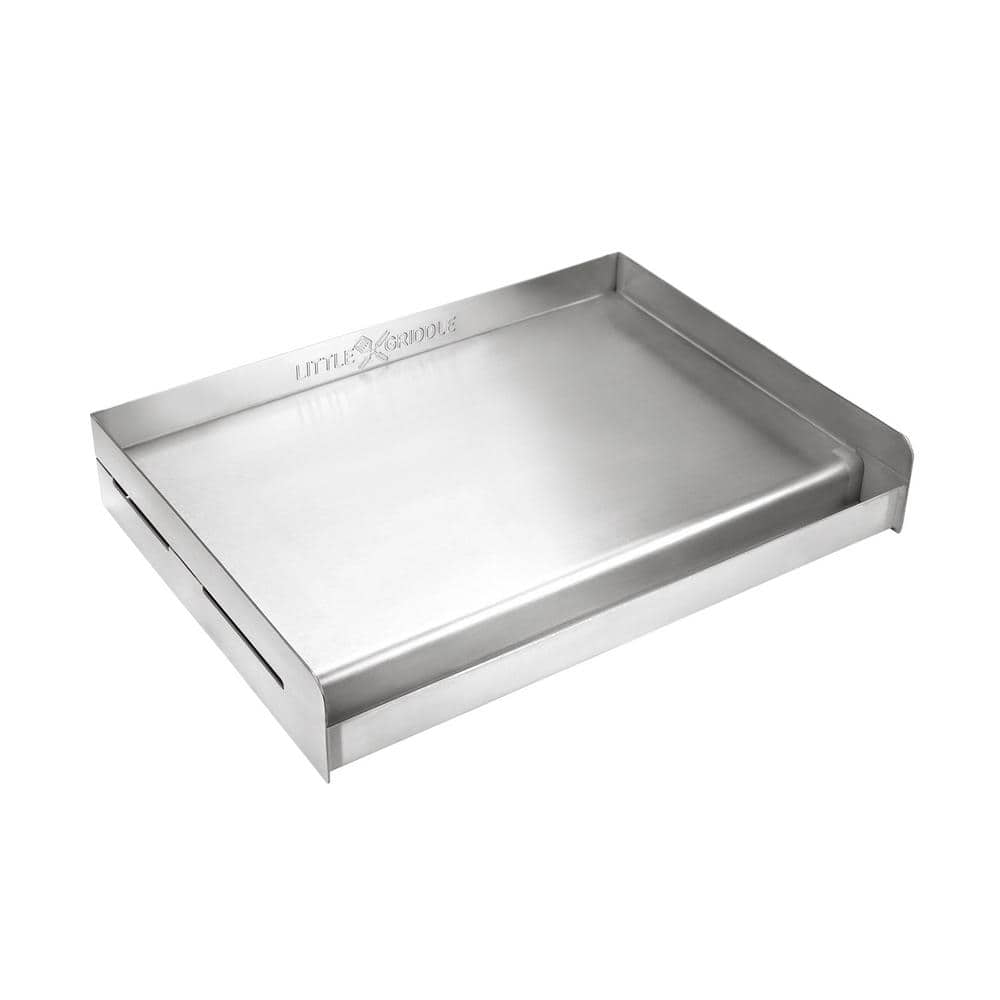 Universal Stainless Steel BBQ Griddle with Ventilated Cross-Bracing