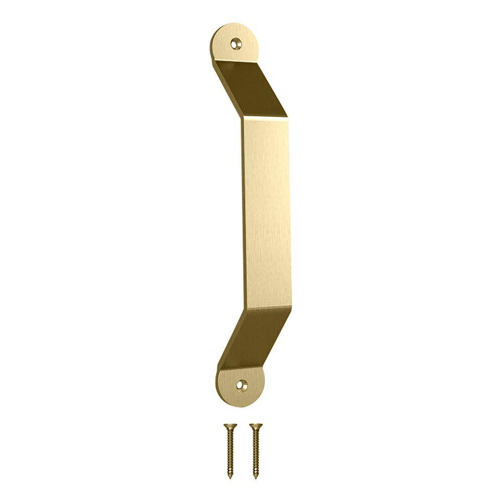 National Hardware 10" Brushed Gold Barn Door Pull Handle