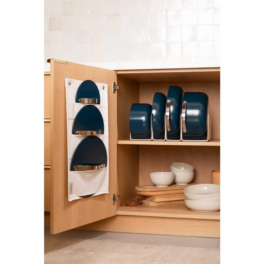CARAWAY HOME Ceramic Nonstick Cookware Set in Navy Missing accessories/pots/pans