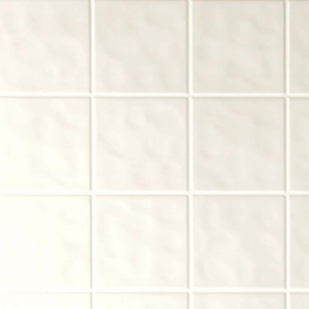 1/8 in. x 4 ft. x 8 ft. Tone White Tile Board 144721 - The Home Depot