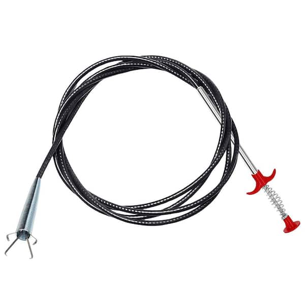 79 in. Flexible Drain Snake Clog Remover Grabber Tool for Kitchen Bathroom Shower Tub Sink Easy Cleaning