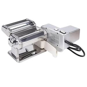 7-in-1 Stainless Steel Electric Pasta Maker Motor Automatic Pasta Machine with Hand Crank and Multifunctional Rollers