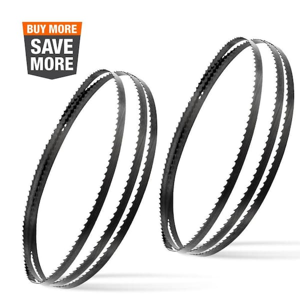 ‎POWERTEC 59-1/2 in. High Carbon Steel Band Saw Blades Assortment for Wen 3959 Craftsman Ryobi Delta Skil 9 in. Bandsaw (2-Pack)