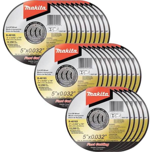 5 in. x .032 in. x 7/8 in. Ultra Thin Stainless Cut-Off Wheel (25-Pack)