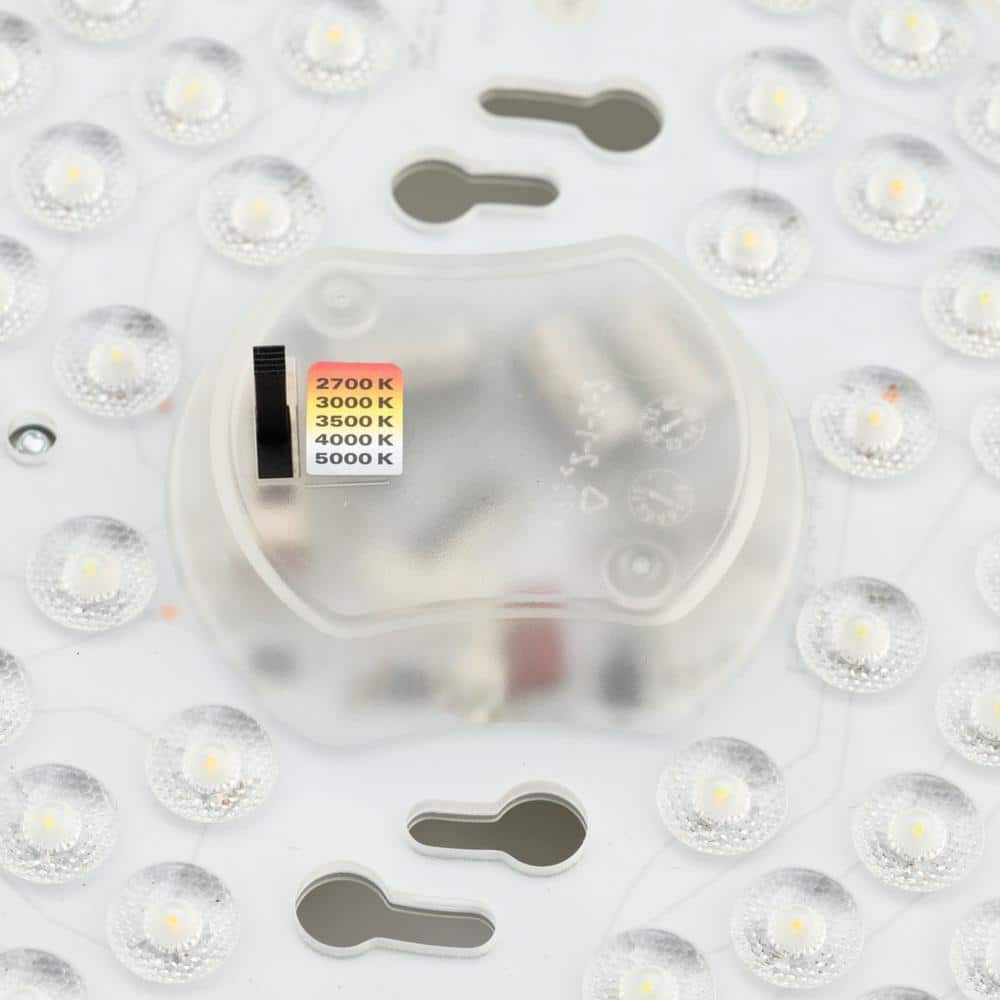 White Glass LED Flush Mount Light with Cloud Shade