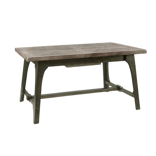 Oliver Grey Wood 4 Legs Dining Table Seats 6