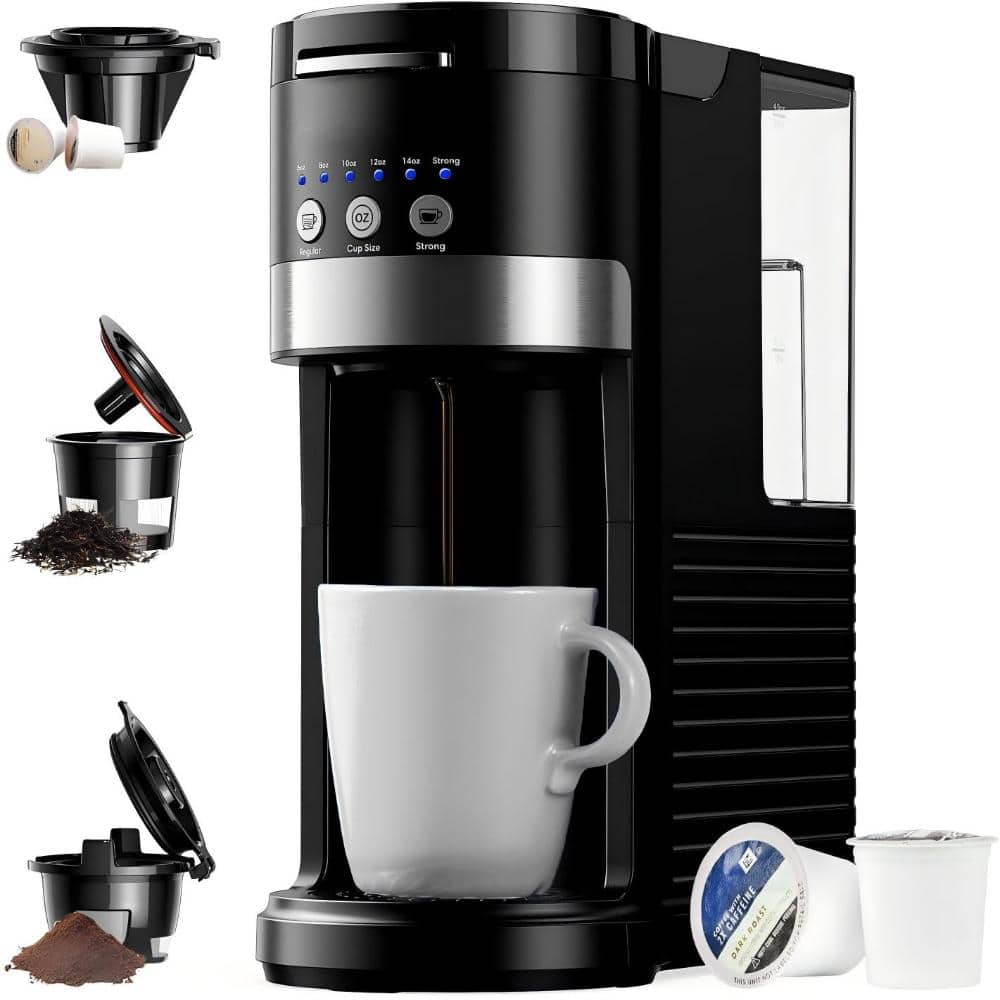 3-in-1 Coffee Maker，Compatible with K-Cups, 6-14oz sizes, 40oz water tank, easy to use. Black. price history on PriceWatchPro