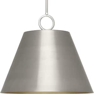 Parkhurst Collection 18 in. 3-Light Brushed Nickel New Traditional Pendant for Kitchen