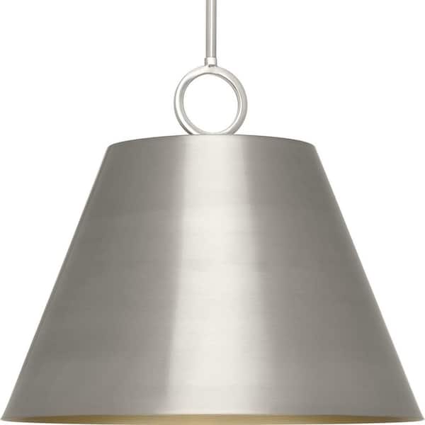 Progress Lighting Parkhurst Collection 18 in. 3-Light Brushed Nickel New Traditional Pendant for Kitchen