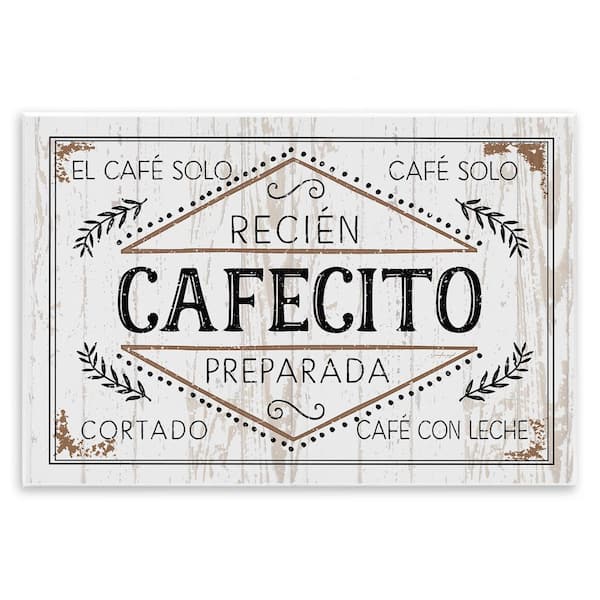 Stupell Industries Cafe Coffee Shop by Kim Allen Unframed Wall Plaque Food Graphic Art Print 13 in. x 19 in.
