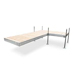 12 ft. L-Style Aluminum Frame with Cedar Decking Complete Dock Package