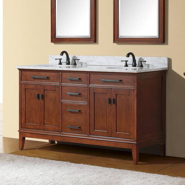 Avanity Madison 60-in Tobacco Bathroom Vanity Cabinet Avanity Madison 60-in Tobacco Bathroom Vanity Cabinet