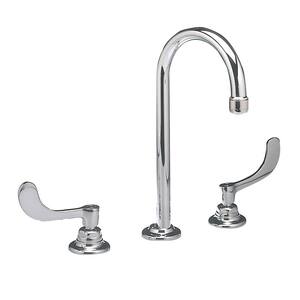 Monterrey 8 in. Widespread 2-Handle 1.5 GPM Gooseneck Bathroom Faucet with Limited Swivel Spout in Polished Chrome