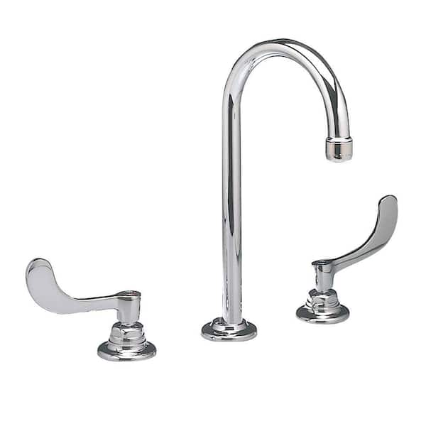 American Standard Monterrey 8 in. Widespread 2-Handle 1.5 GPM Gooseneck Bathroom Faucet with Limited Swivel Spout in Polished Chrome