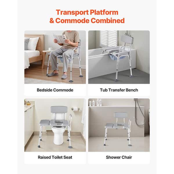 SVOPES x Bedside Commode Chair with Toilet Seat