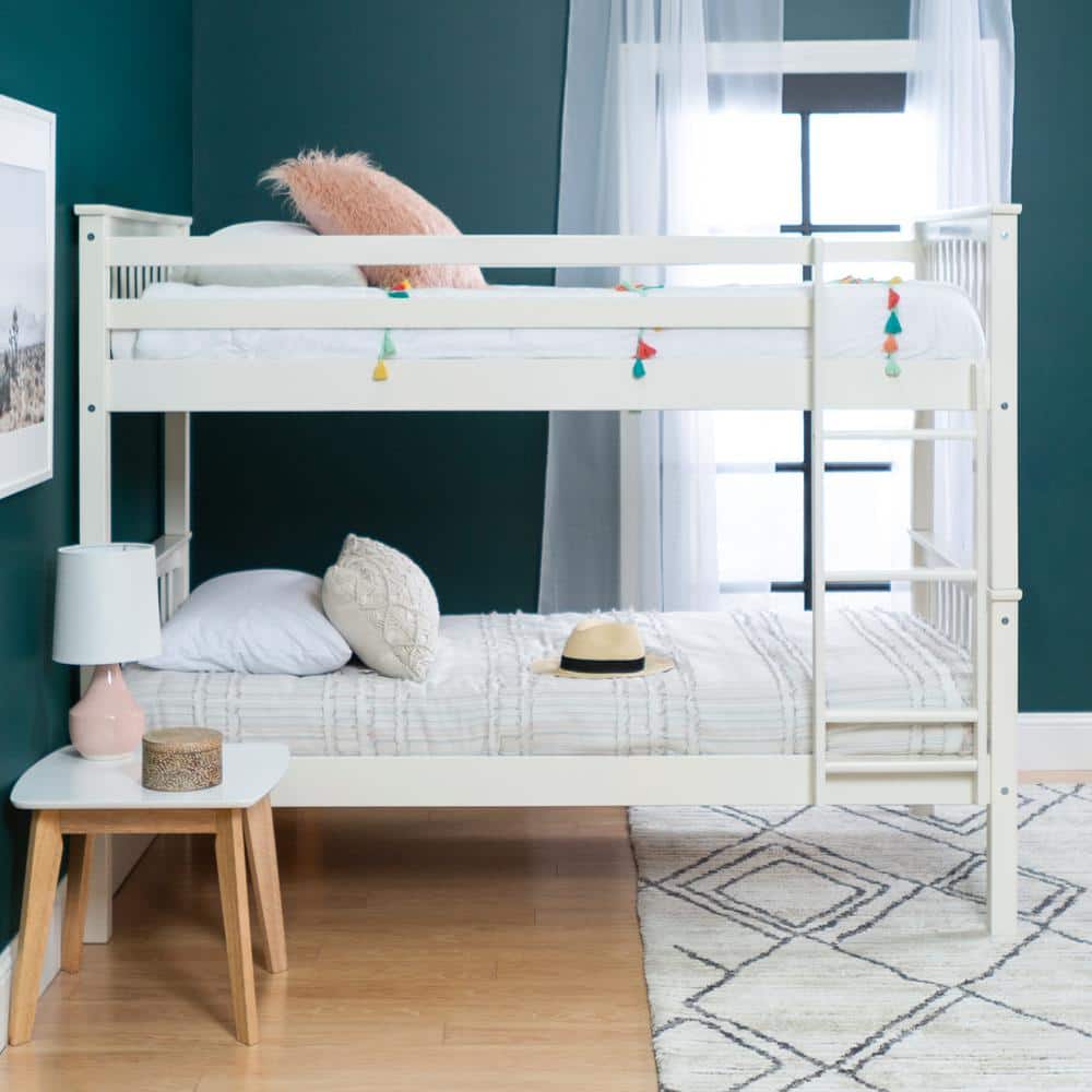 Walker Edison Furniture Company Solid, Perch Twin Bunk Bed