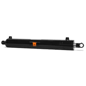 Cross Tube Hydraulic Cylinder with 2.5 in. Bore and 18 in. Stroke