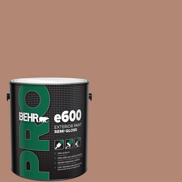 BEHR PRO 1 gal. #220F-5 Light Mocha Semi-Gloss Exterior Paint
