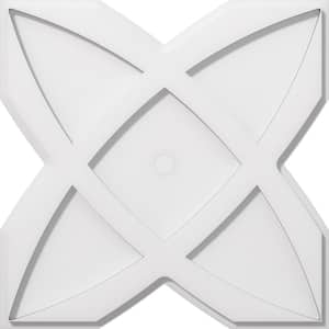 1 in. P X 6-1/4 in. C X 18 in. OD X 1 in. ID Titus Architectural Grade PVC Contemporary Ceiling Medallion