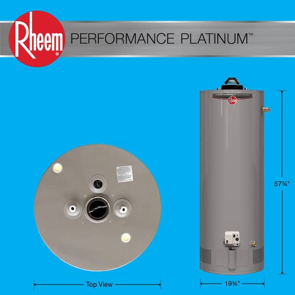 Performance Platinum 38 Gal. Tall 40,000 BTU Powered Damper Natural Gas Water Heater with 12-Year Warranty