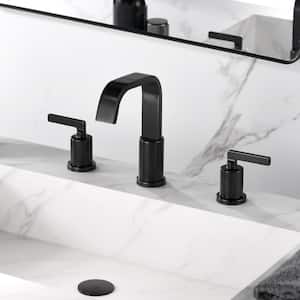 Contemporary 8 in. Widespread 2-Handle Bathroom Faucet in Oil Rubbed Bronze