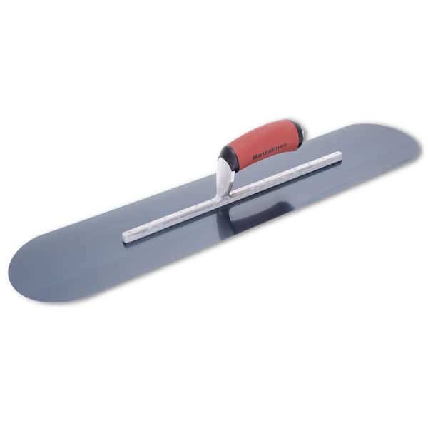 22 in. x 5 in. Blue Steel Pool Trowel - DuraSoft Handle