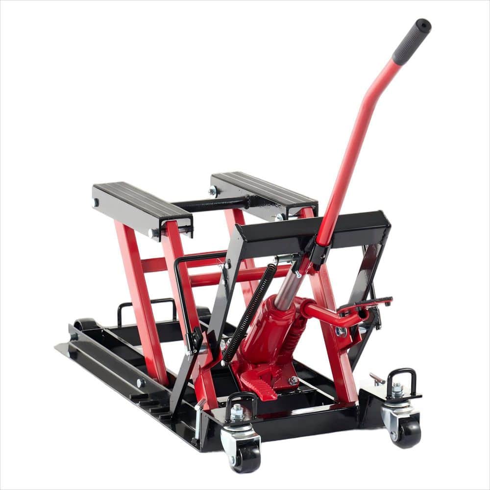 1500 lbs Hydraulic Motorcycle and ATV Lift Jack-Foot-Operated