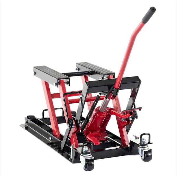 1500 lbs Hydraulic Motorcycle and ATV Lift Jack-Foot-Operated
