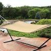 Sunnydaze Decor 11 ft. 2-Person Large Rope Hammock Bed with Spreader Bar in  Tan LY-CJH-TAN - The Home Depot