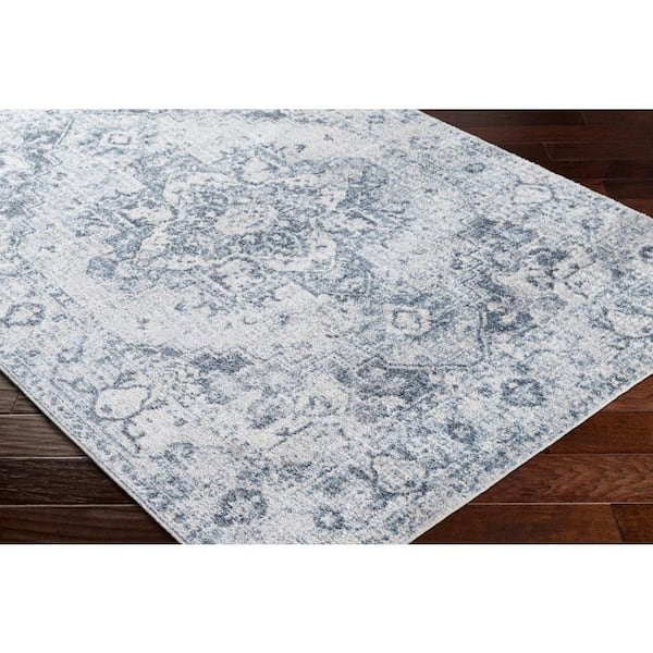 Lillian Blue Doormat 2 ft. x 4 ft. Indoor Machine-Washable Area Rug