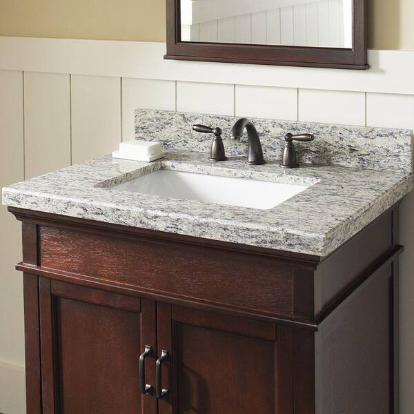 D Granite Vanity Top In Santa Cecilia, Single Bathroom Vanity Top 25