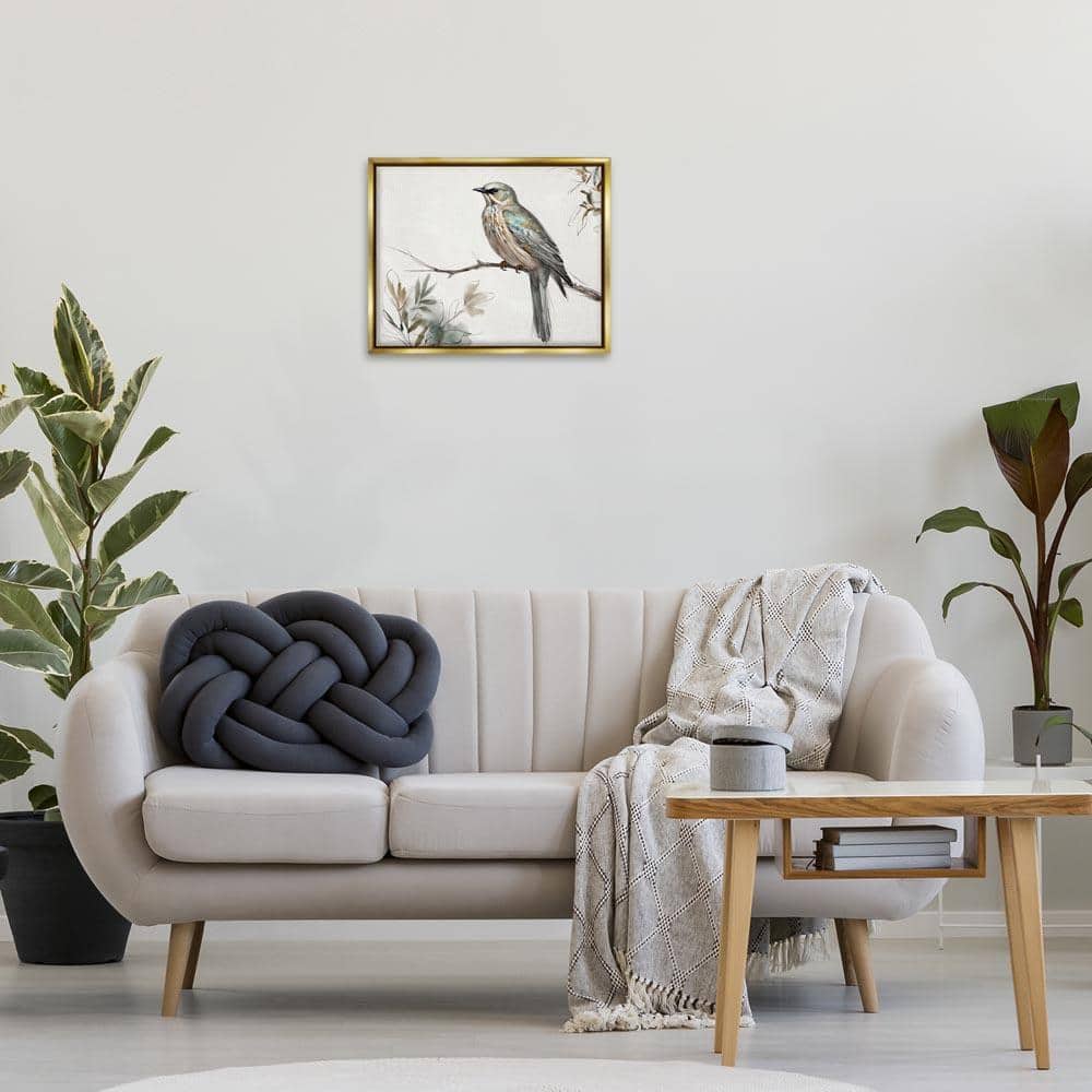 UPC 199235087846 product image for Stoic Bird Wildlife Study by LSR Creative Studio Gold Floater Frame Animal Graph | upcitemdb.com