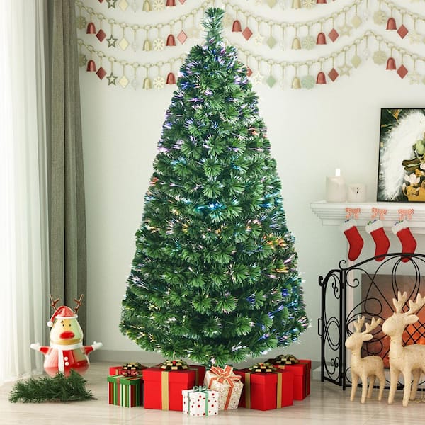 Christmas Tree Artificial Fiber with LED Tip Height 60 cm 