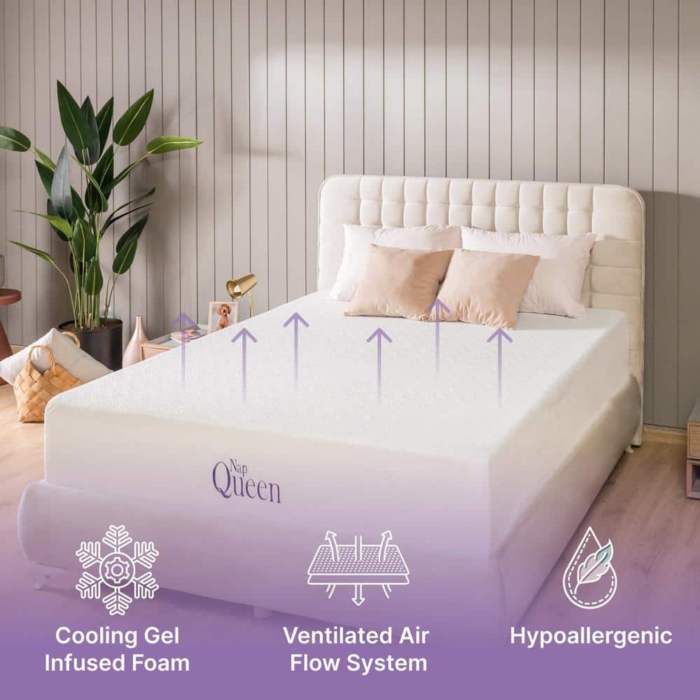 NapQueen Full 14" Cooling Gel Memory Foam Mattress