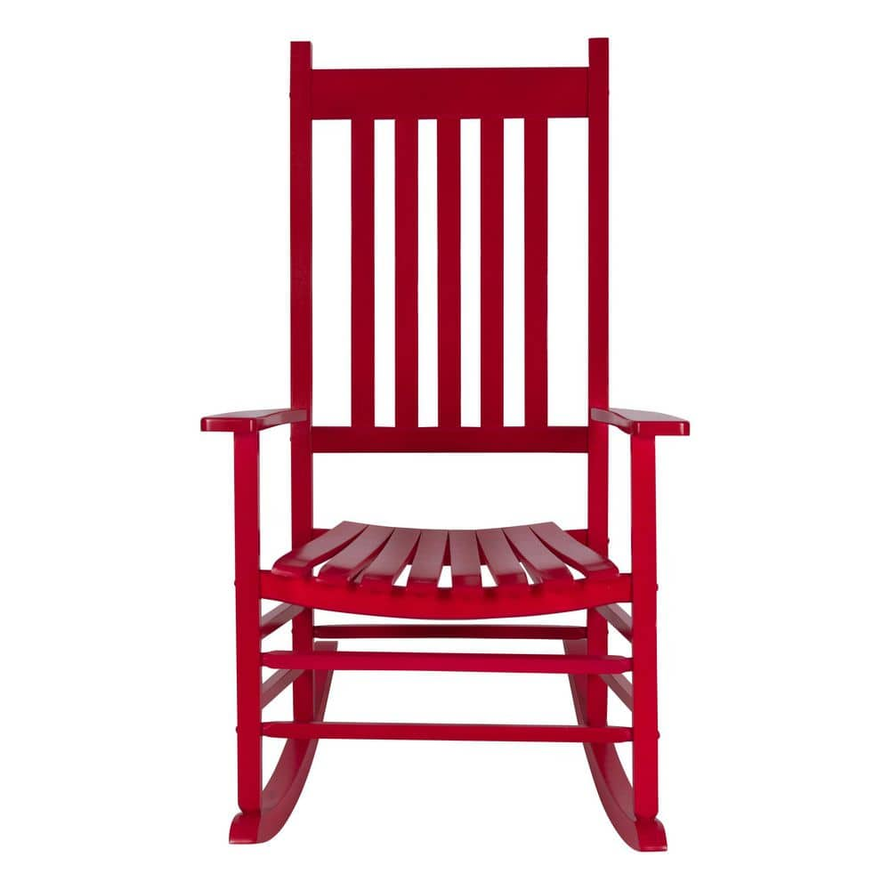 Shine Company Vermont Porch Rocker Chili Pepper Wood Outdoor Rocking Chair