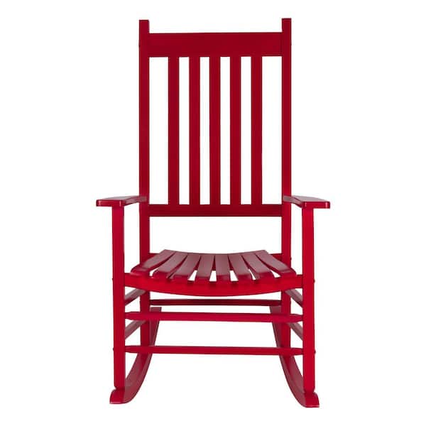 Shine Company Vermont Porch Rocker Chili Pepper Wood Outdoor Rocking Chair