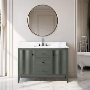 Vanity Art 48 in. W x 22 in. D x 34 in. H Single Sink