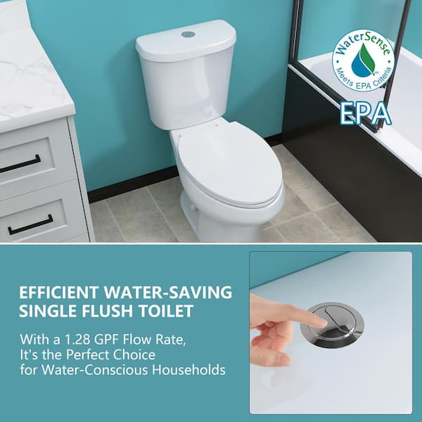 ノーウッド 2BA Zeafive Dual Flush Two Piece Toilets 12 in. Rough-in 1.1/1.6