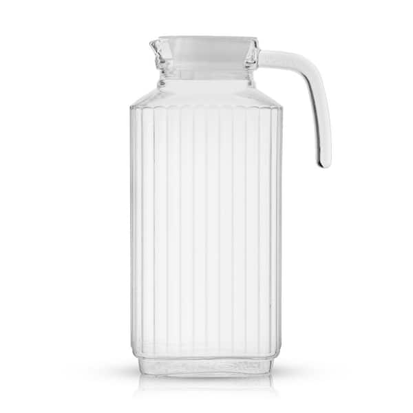 1pc Glass Pitcher 61 oz/ 1.8 L, Water Pitcher with Lid and Filter