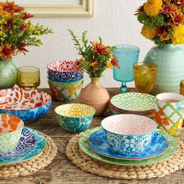 Certified International Pavillion Set of 6 Salad Plate 6 asst