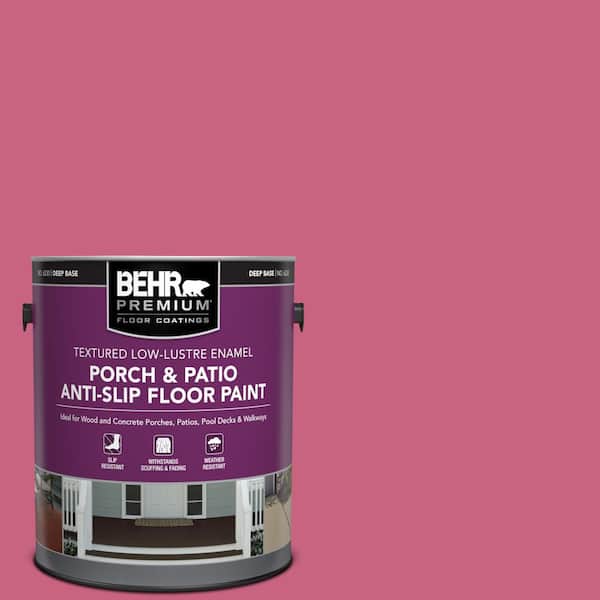 BEHR PREMIUM 1 gal. #P130-6 Ballerina Tutu Textured Low-Lustre Enamel Interior/Exterior Porch and Patio Anti-Slip Floor Paint