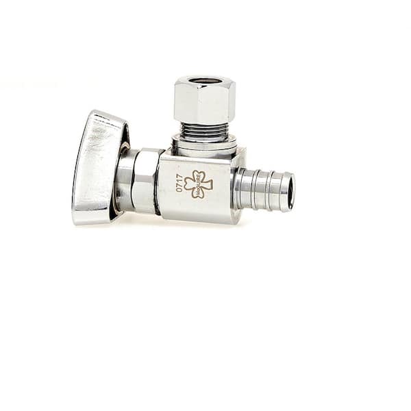 MCGUIRE MANUFACTURING CO., INC. Convertible II 1/2 in. PEX 3/8 in. O.D. 1/4 in. Turn Angle Ball Valve
